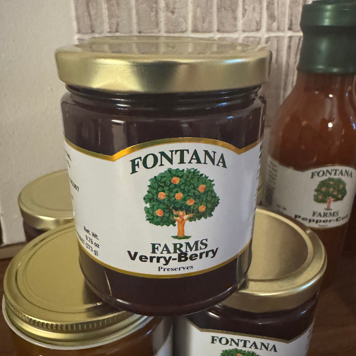 Fontana Farms Verry-Berry Preserves 10 Oz.