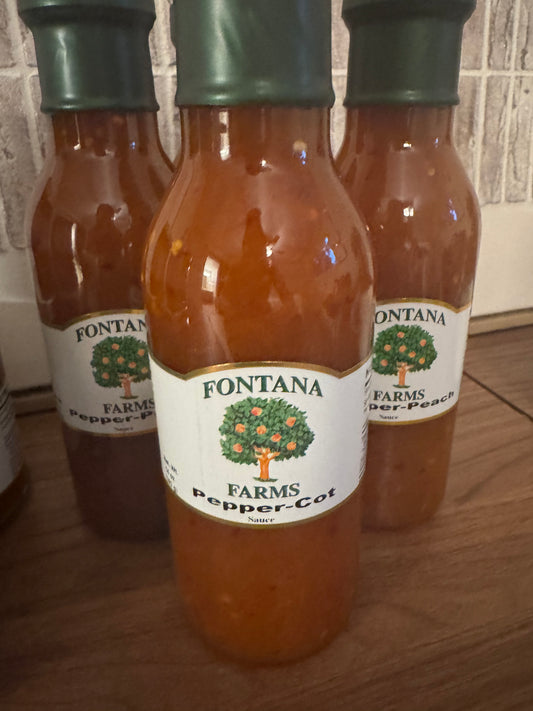 Fontana Farms Pepper-Cot Sauce 14 Oz.