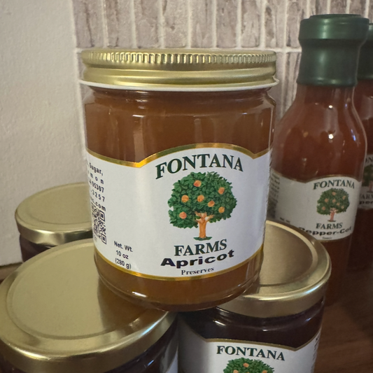 Fontana Farms Apricot Preserves 10 Oz.
