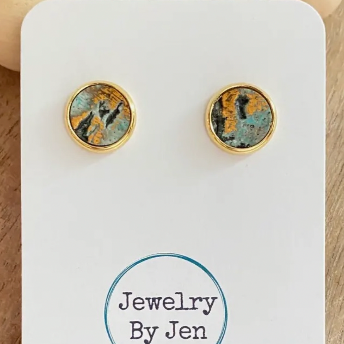 Stud Earrings: Turquoise Wildwood